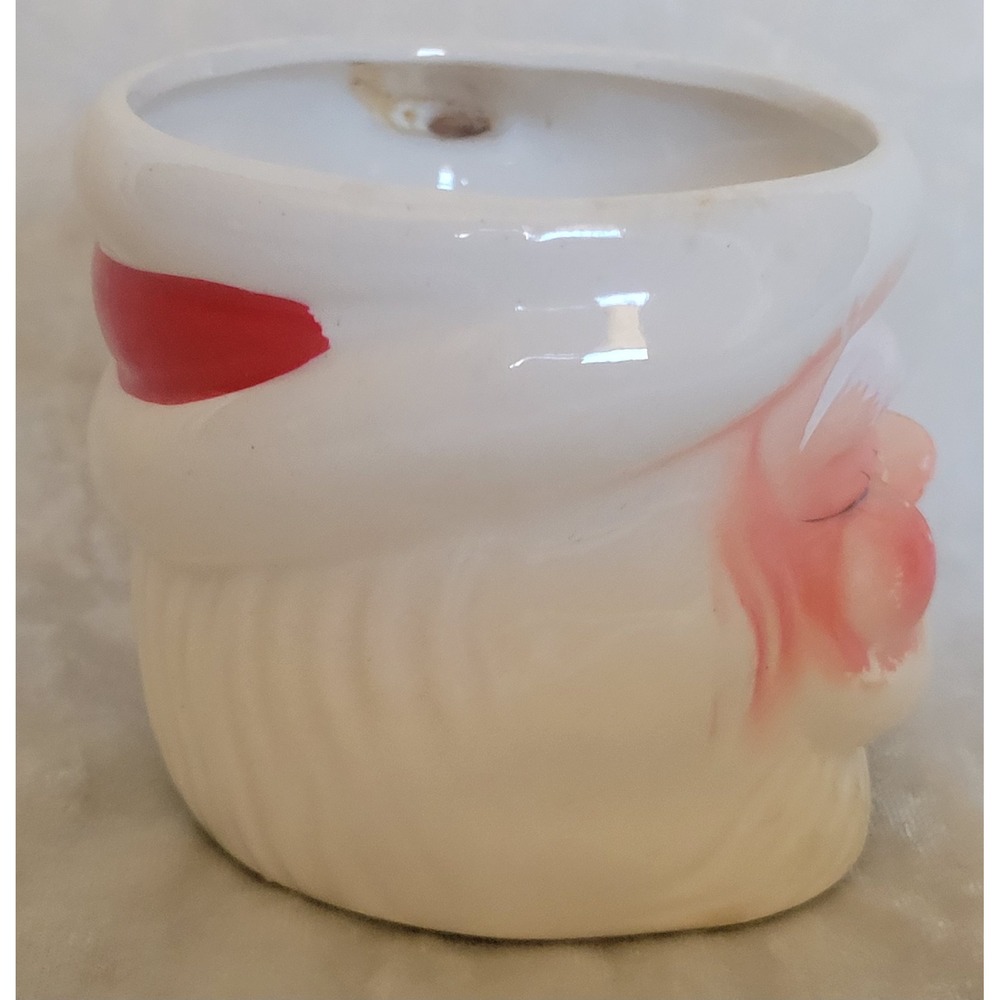 Vintage 1950s Santa Clause Mug Japan Christmas Holiday Ceramic Coffee Cup Head - Picture 2 of 6
